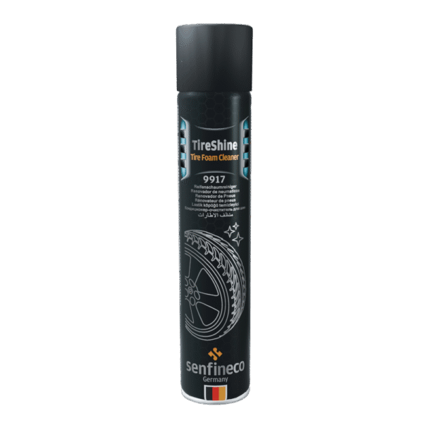Espuma Tire Shine Senfineco 9917 – 400 ml | Limpia, da brillo y protege tus llantas