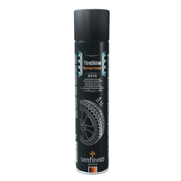 Tire Shine Foam Cleaner 600 ml – Espuma 2-en-1 que Limpia y Devuelve el Brillo Negro Profundo a tus Llantas
