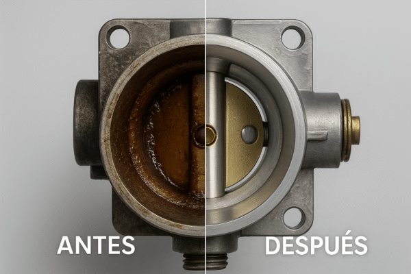 Comparativa antes y después de limpiar carburador con 9938